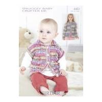 sirdar baby jackets baby crofter knitting pattern 4483 dk