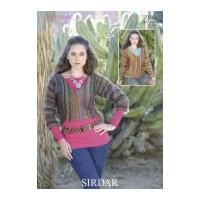 Sirdar Ladies Sweaters Divine Knitting Pattern 7180 DK