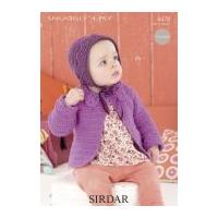 Sirdar Baby Coat & Bonnet Crochet Pattern 4478 4 Ply