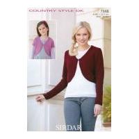 Sirdar Ladies & Girls Boleros Country Style Knitting Pattern 7348 DK