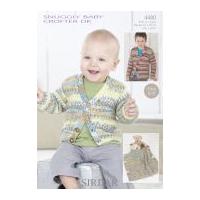 Sirdar Baby Cardigan & Blanket Baby Crofter Knitting Pattern 4480 DK