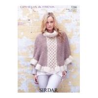 Sirdar Ladies & Girls Capes Ophelia & Freya Knitting Pattern 7266 Chunky