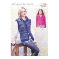 Sirdar Ladies & Girls Waistcoat & Jacket Ophelia & Freya Knitting Pattern 7268 Chunky