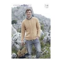 sirdar mens sweater click knitting pattern 7146 chunky