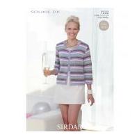 Sirdar Ladies & Girls Cardigan Soukie Knitting Pattern 7232 DK