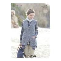 Sirdar Ladies Waistcoat Freya Knitting Pattern 7157 Chunky