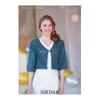 sirdar ladies kimono jacket soukie knitting pattern 7357 dk