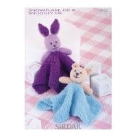 sirdar baby bear rabbit comfort toys knitting pattern 4542 dk