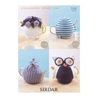 Sirdar Home Novelty Tea Cosies Country Style Crochet Pattern 7120 DK