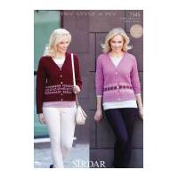 Sirdar Ladies Cardigans Country Style Knitting Pattern 7345 4 Ply