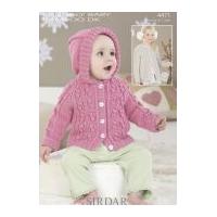 Sirdar Baby Cardigans Knitting Pattern 4471 DK