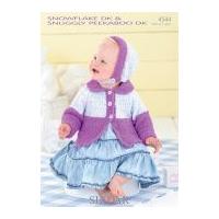 Sirdar Baby Cardigan & Bonnet Peekaboo Knitting Pattern 4544 DK