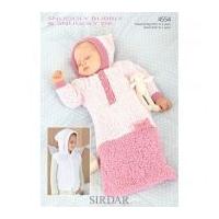 Sirdar Baby Sleeping Bag & Jacket Snuggly Bubbly Knitting Pattern 4554 DK
