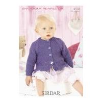 Sirdar Baby Cardigans Pearls Knitting Pattern 4550 DK