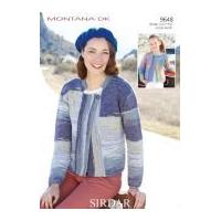 Sirdar Ladies & Girls Cardigans Montana Knitting Pattern 9648 DK