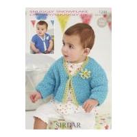 sirdar baby cardigans knitting pattern 1248 dk chunky