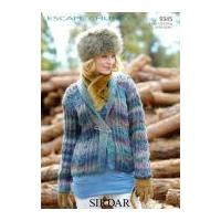 Sirdar Ladies Cardigan Knitting Pattern 9345 Chunky