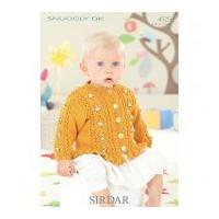 Sirdar Baby Cardigan Knitting Pattern 4525 DK