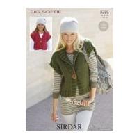 Sirdar Ladies & Girls Jackets Big Softie Knitting Pattern 9388 Super Chunky