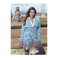 sirdar ladies cardigan waistcoat crofter knitting pattern 9441 dk