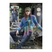 Sirdar Ladies Jackets Indie Knitting Pattern 9455 Super Chunky