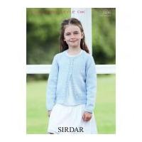 Sirdar Girls Cardigan Country Style Knitting Pattern 2436 DK