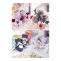 Sirdar Baby Novelty Booties Knitting Pattern 4586 DK