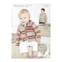 Sirdar Baby Cardigan & Sweater Baby Crofter Knitting Pattern 4479 DK