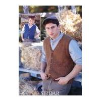Sirdar Mens & Boys Waistcoats Harrap Tweed Knitting Pattern 7394 DK