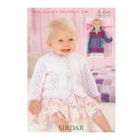 Sirdar Baby Cardigans Pearls Knitting Pattern 4545 DK