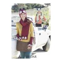 Sirdar Ladies & Girls Hats, Scarves & Wrist Warmers Click Knitting Pattern 7148 DK