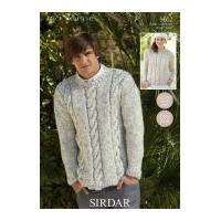sirdar ladies mens sweaters big softie knitting pattern 9602 super chu ...