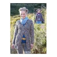 Sirdar Ladies Cardigans Knitting Pattern 9601 Chunky