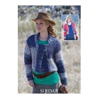 Sirdar Ladies Jackets Indie Knitting Pattern 9593 Super Chunky