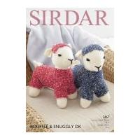 Sirdar Lamb Cuddly Toy Bouffle & Snuggly Knitting Pattern 2467 DK, Chunky