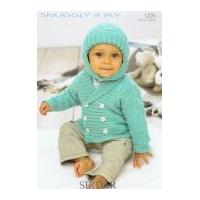 Sirdar Baby Jacket & Hat Knitting Pattern 1205 4 Ply