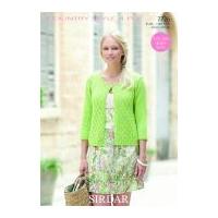 Sirdar Ladies Cardigan Country Style Knitting Pattern 7726 4 Ply