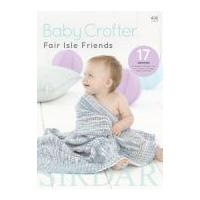 sirdar knitting pattern book baby crofter dk fair isle friends 496 dk