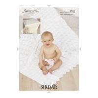 Sirdar Baby Shawl & Blanket Knitting Pattern 1710 DK