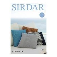 Sirdar Home Cushions Cotton Crochet Pattern 7822 DK