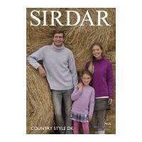 Sirdar Family Sweaters Country Style Knitting Pattern 7825 DK