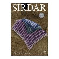 Sirdar Home Blankets Country Style Crochet Pattern 7826 DK