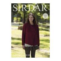 Sirdar Ladies Jacket Harrap Tweed Knitting Pattern 7834 DK