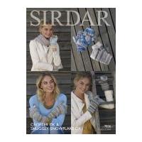 Sirdar Ladies & Girls Gloves & Mittens Crofter & Snowflake Knitting Pattern 7836 DK