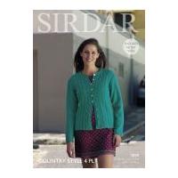 Sirdar Ladies Cardigan Country Style Knitting Pattern 7839 4 Ply