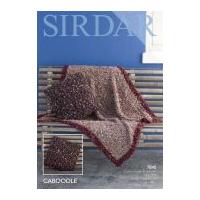 Sirdar Home Cushion Cover & Throw Blanket Caboodle Knitting Pattern 7840 Chunky