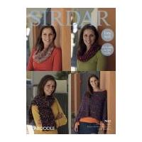 Sirdar Ladies Poncho, Snood & Scarf Caboodle Knitting Pattern 7842 Chunky