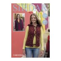 Sirdar Ladies Waistcoats Caboodle Knitting Pattern 7845 Chunky