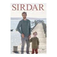 Sirdar Mens & Boys Sweaters Harrap Tweed Knitting Pattern 7847 Chunky