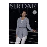 Sirdar Ladies Jacket Moonstone Knitting Pattern 7861